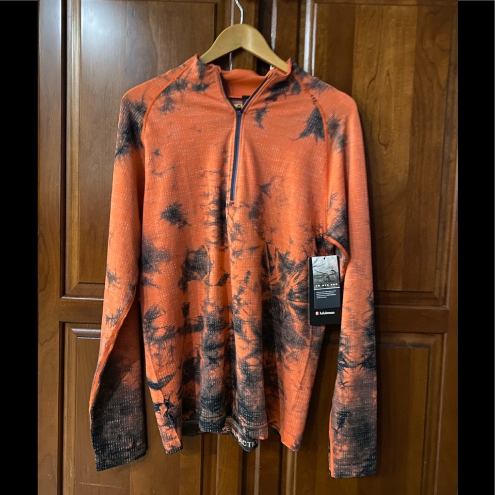 Lululemon Metal Vent Tech 1/2  Zip 2.0!! NEW with tags! Mens Large, tie dye!